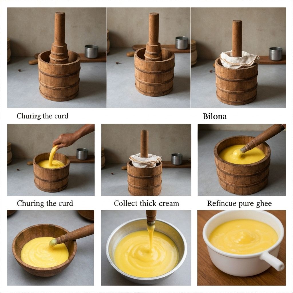 Step-by-Step Ghee Making Process